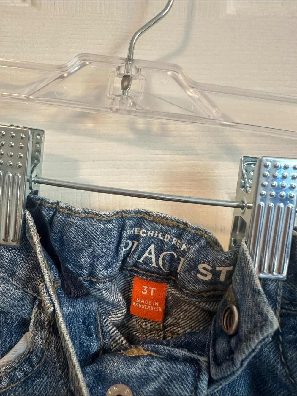 Children's Place Toddler Classic Blue Denim Jeans - Straight Fit